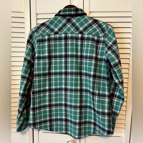 Orvis Fleece lined Snap Heritage Plaid Shirt Jacket Cabin Ready Medium gorpcore - Picture 7 of 10